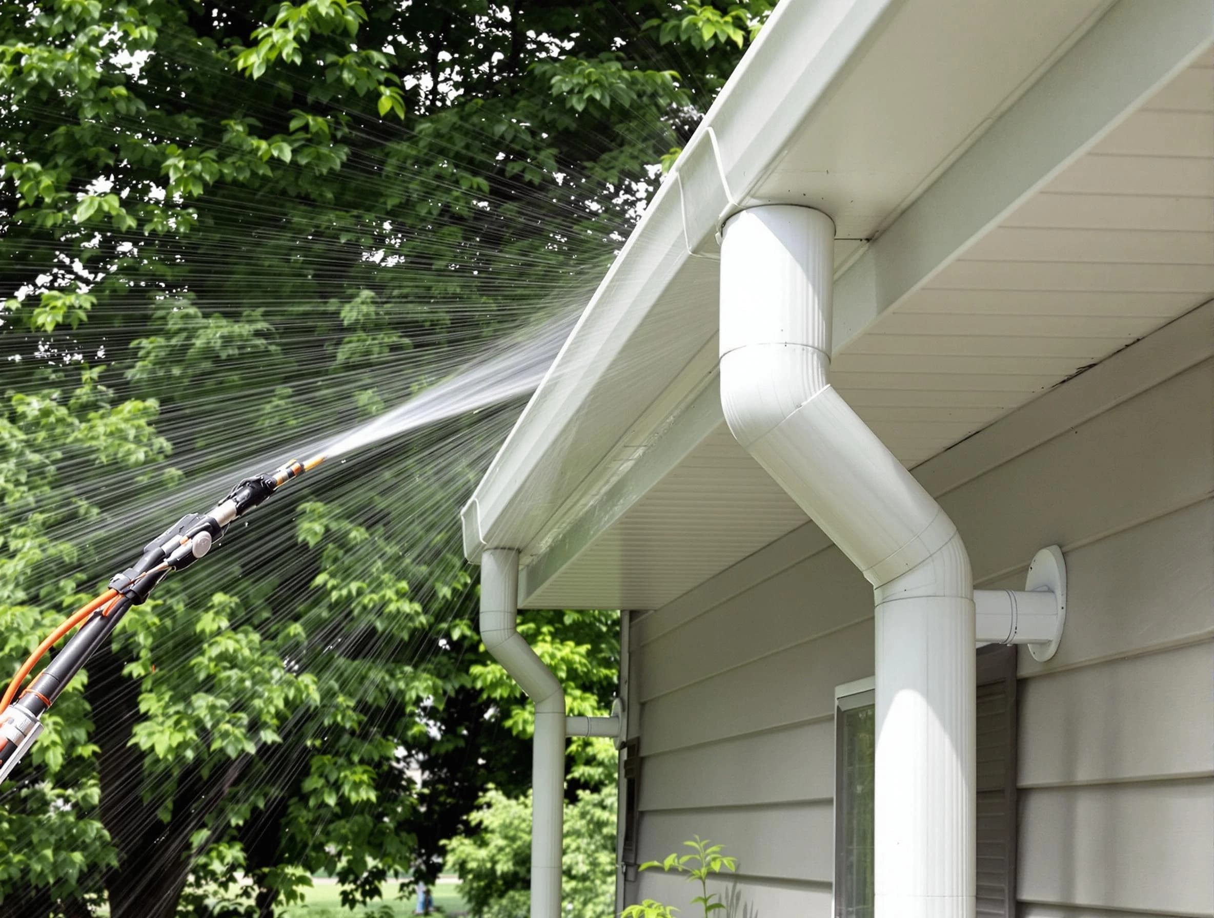 Cleared gutters by Warrensville Heights Roofing Company for a clean drainage system in Warrensville Heights, OH