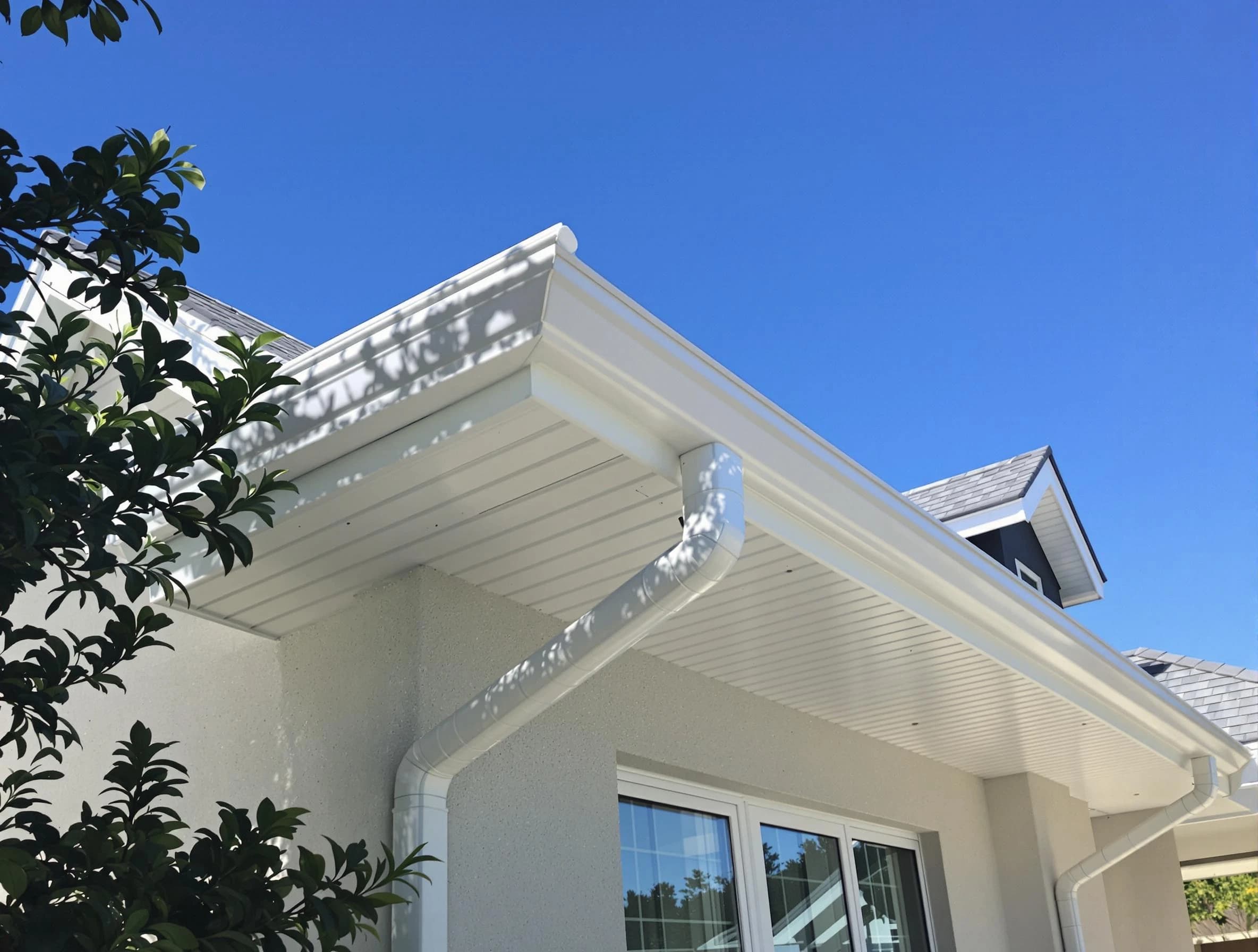 Custom-fit rain gutter system by Warrensville Heights Roofing Company in Warrensville Heights, OH