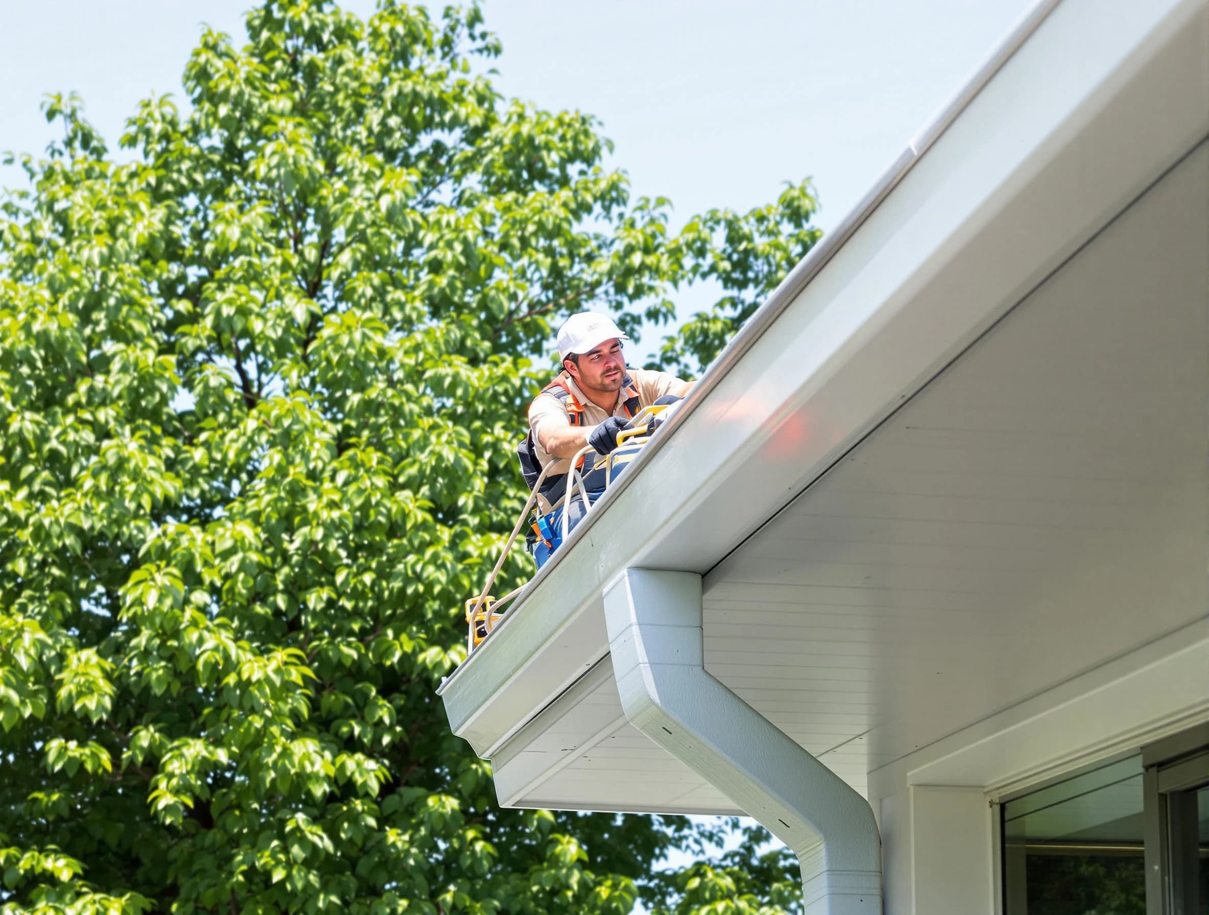 Warrensville Heights Roofing Company expert examining roof shingles in Warrensville Heights, OH