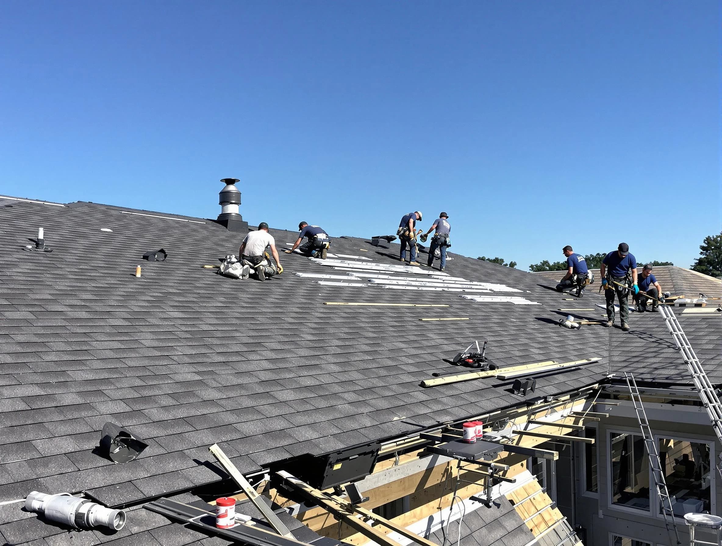 Warrensville Heights Roofing Company experts performing roof installation in Warrensville Heights, OH