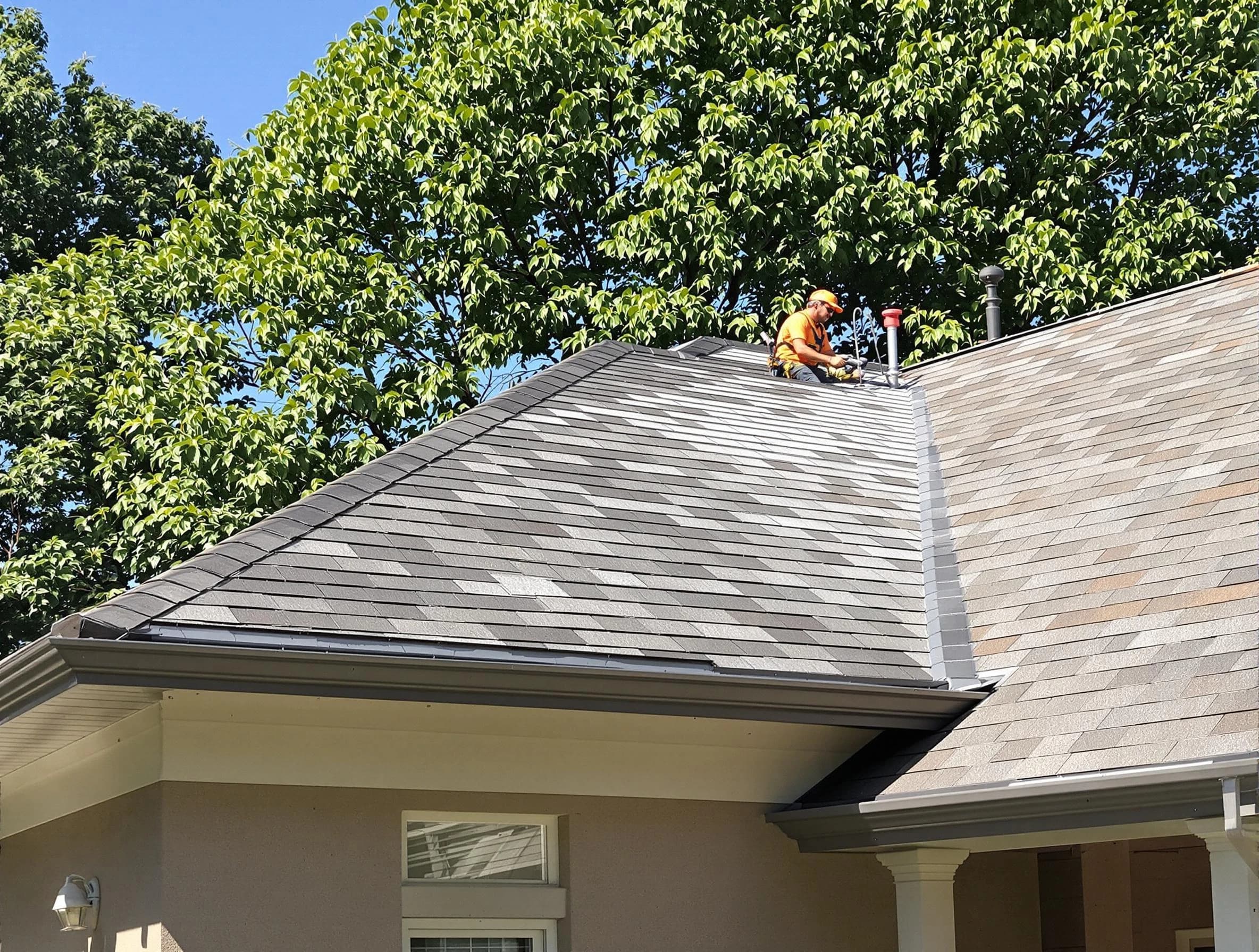 Newly completed shingle roofing by Warrensville Heights Roofing Company in Warrensville Heights, OH